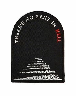 Hungry Ghost Press No Rent In Hell Patch Embroidered Patches