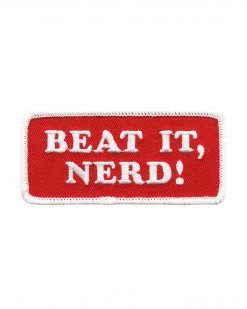Mean Folk Embroidered Patches Beat It, Nerd! Patch
