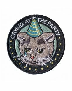 Stay Home Club Embroidered Patches Crying At The Party Patch