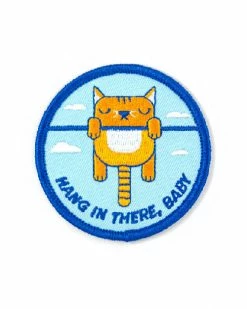 These Are Things Pins + Patches Hang In There, Baby Cat Patch