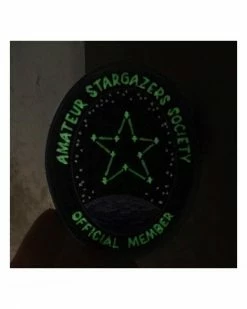 Frog And Toad Press Amateur Stargazers Society Patch (Glow-in-the-Dark) Embroidered Patches