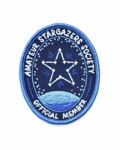 Frog And Toad Press Amateur Stargazers Society Patch (Glow-in-the-Dark) Embroidered Patches