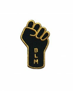 On Point Pins Black Lives Matter (BLM) Resist Fist Mini Patch Embroidered Patches