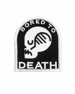 These Are Things Pins + Patches Bored To Death Skull Patch