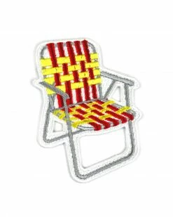 Boldfaced Goods Embroidered Patches Camping Lawn Chair Patch