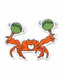Salty Raven Crabarita Crab Patch Embroidered Patches