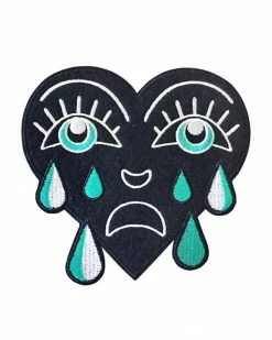 PinPointBK Crying Heart Large Patch
