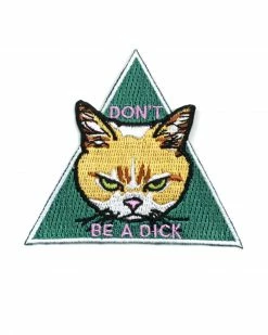 Alison Rose Don't Be A Dick Cat Patch Pins + Patches