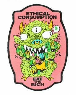 Quiet Tide Goods Ethical Consumption (Eat The Rich) Large Patch