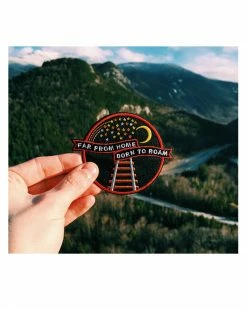 Explorer's Press Born To Roam Travelers Crest Patch Pins + Patches