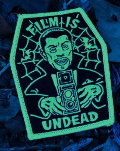 Shoot Film Co. Embroidered Patches Film Is Undead Dracula Patch (Glow-in-the-Dark) 5 Shoot Film Co. Embroidered Patches Film Is Undead Dracula Patch (Glow-in-the-Dark)
