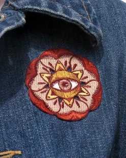 Michael Ezzell Floral Evil Eye Patch Embroidered Patches