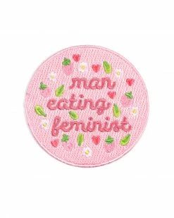 Little Woman Goods Pins + Patches Man Eating Feminist Patch
