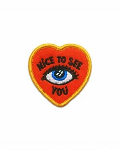 Beholder Badge Club Embroidered Patches Nice To See You Mini Patch