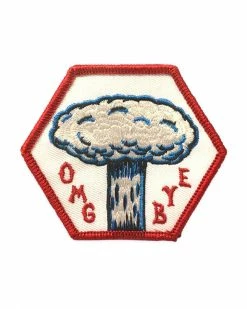 M. Carter OMG BYE Mushroom Cloud Patch