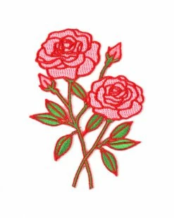 Creepy Gals Pink Roses Patch