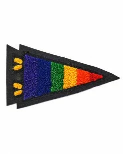 Oxford Pennant Embroidered Patches Pride Flag Chenille Patch