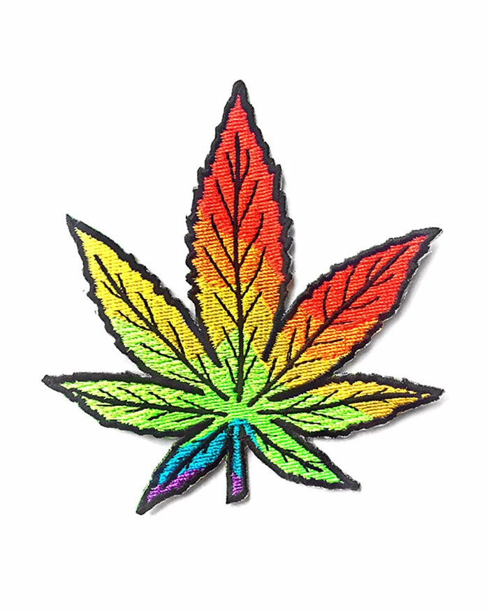 Strange Ways Rainbow Pot Leaf Patch 1 Strange Ways Rainbow Pot Leaf Patch