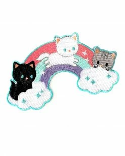 Meow Amor Creative Rainbow Cats Patch