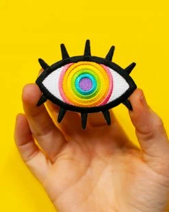 Wokeface Rainbow Eye Patch Embroidered Patches