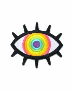Wokeface Rainbow Eye Patch Embroidered Patches
