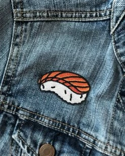 On Point Pins Pins + Patches Salmon Sushi Mini Patch