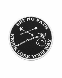 Explorer's Press Set No Path, Never Lose Your Way Patch Embroidered Patches