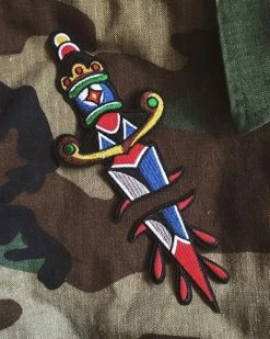 No Fun Press Two-Part Dagger Patch