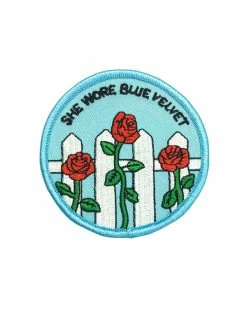 Rosehound Apparel Embroidered Patches She Wore Blue Velvet Patch