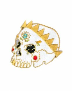 Ashlea Bechaz Dead King Skull Patch Embroidered Patches