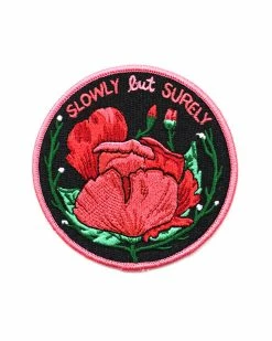 Stay Home Club Embroidered Patches Slowly But Surely Patch