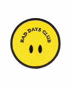 Embroidered Patches Bad Days Club Smiley Patch