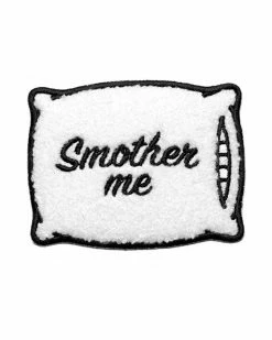 Mean Folk Smother Me Pillow Large Chenille Patch