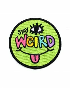 Wokeface Stay Weird Face Patch Pins + Patches