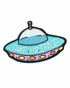 A Fink & Ink Take Up Space UFO Patch Pins + Patches