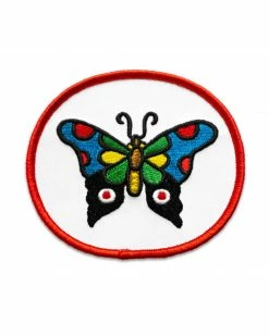 No Fun Press Pins + Patches Tattoo Butterfly Patch