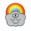 Wokeface Pins + Patches Third Eye Rainbow Cloud Patch