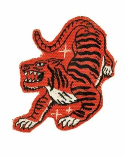 M. Carter Striped Tiger Patch Embroidered Patches