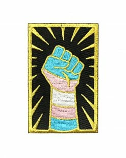 GAYPIN' Trans Resist Fist Patch