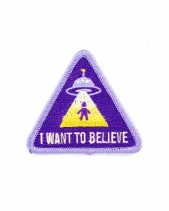 These Are Things Pins + Patches I Want To Believe UFO Patch