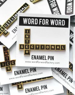 Word For Word Factory Intersectional Large Pin
