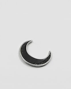 Explorer's Press Black Crescent Moon Pin