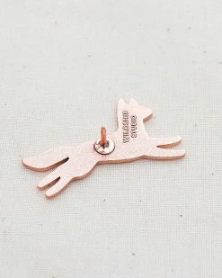 Wildship Studio Black Wolf Pin Pins + Patches