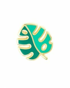 These Are Things Monstera Leaf Pin Enamel Pins + Buttons