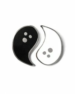 Band Of Weirdos Yin Yang Ghosts Friendship Pin Set