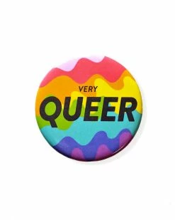Bianca Designs Pins + Patches Very Queer Big Pinback Button