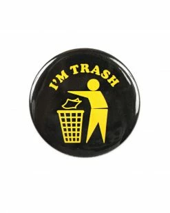 Danny Brito I'm Trash Big Pinback Button Enamel Pins + Buttons