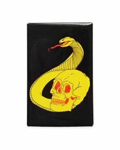 Hungry Ghost Press Cobra Skull Big Pinback Button