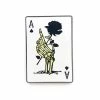 Strike Gently Co. Enamel Pins + Buttons Skeleton Ace Playing Card Pin