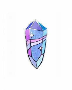 Band Of Weirdos Amethyst Crystal Pin